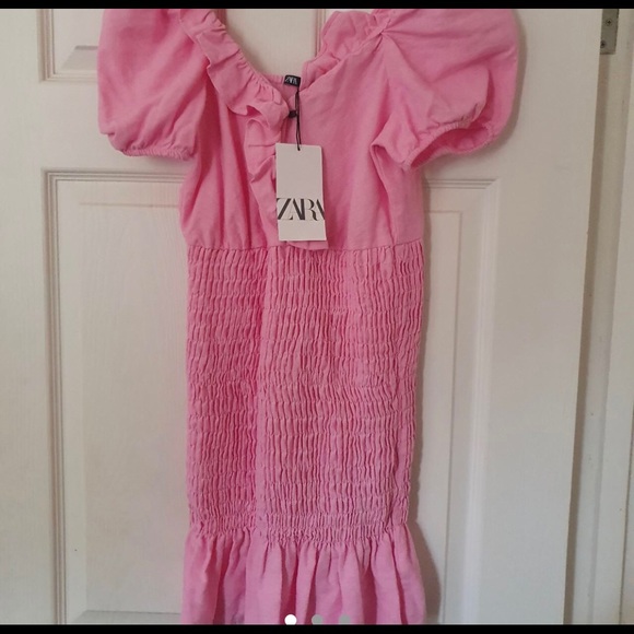 NEW ZARA LINEN DRESS - Picture 3 of 6